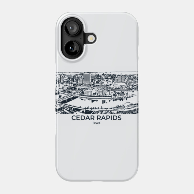 Cedar Rapids - Iowa Phone Case by Lakeric