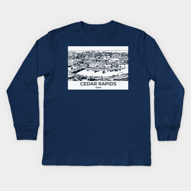Cedar Rapids - Iowa Kids Long Sleeve T-Shirt by Lakeric
