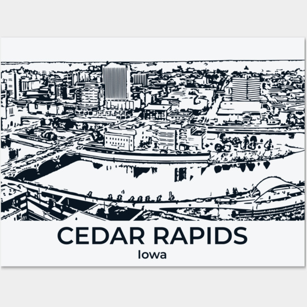 Cedar Rapids - Iowa Wall Art by Lakeric