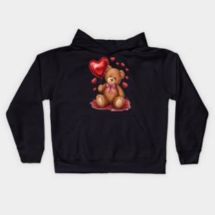 happy valentines day Girlfriends cute valentine Kids Hoodie