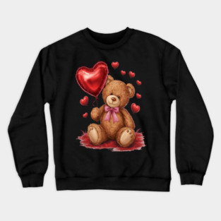 happy valentines day Girlfriends cute valentine Crewneck Sweatshirt