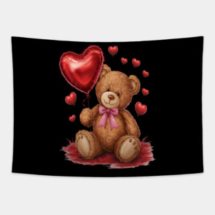 happy valentines day Girlfriends cute valentine Tapestry