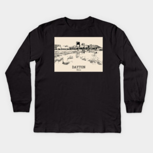 Dayton - Ohio Kids Long Sleeve T-Shirt