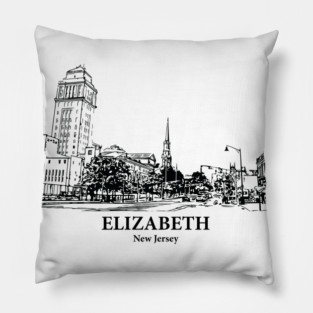 Elizabeth - New Jersey Pillow