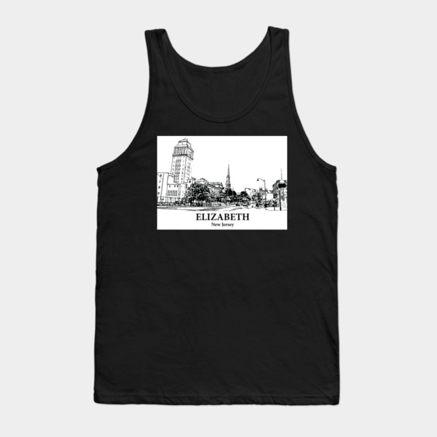 Elizabeth - New Jersey Tank Top by Lakeric