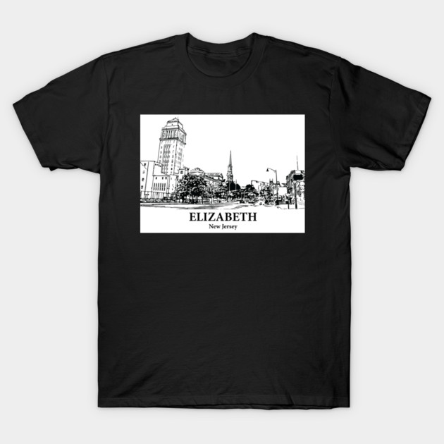 Elizabeth - New Jersey T-Shirt by Lakeric