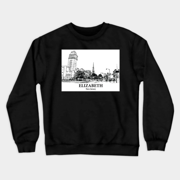 Elizabeth - New Jersey Crewneck Sweatshirt by Lakeric