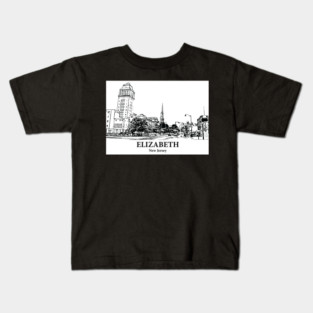 Elizabeth - New Jersey Kids T-Shirt