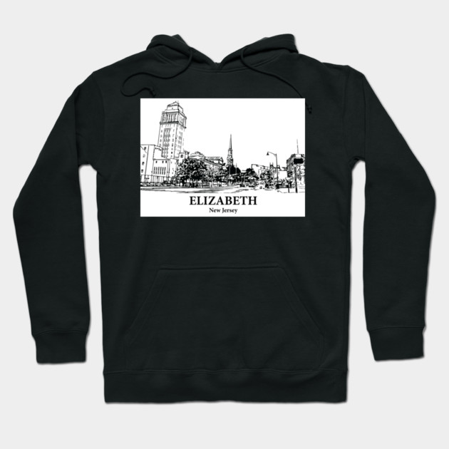 Elizabeth - New Jersey Hoodie by Lakeric