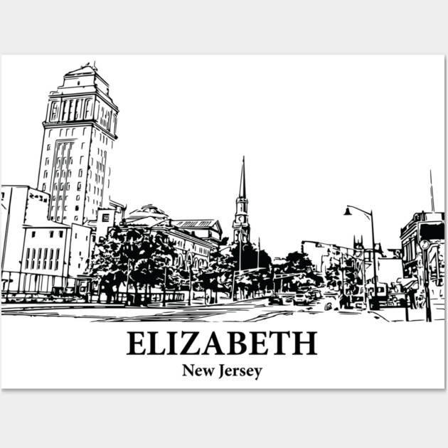 Elizabeth - New Jersey Wall Art by Lakeric