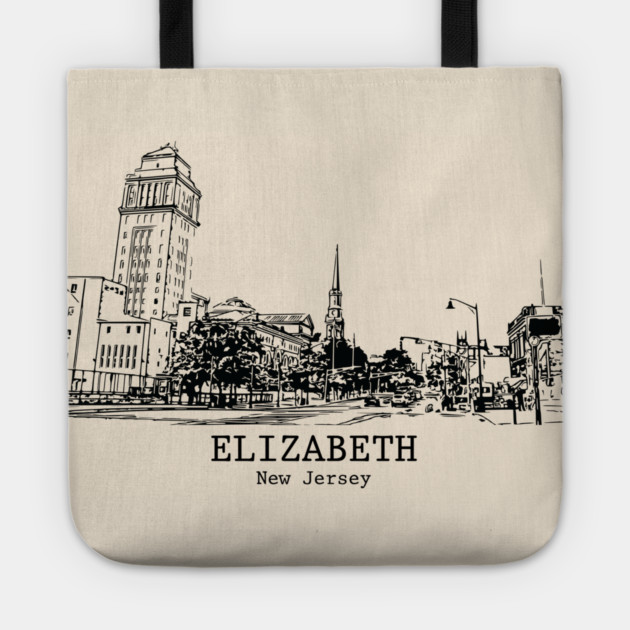 Elizabeth - New Jersey Tote by Lakeric