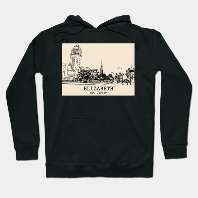 Elizabeth - New Jersey Hoodie by Lakeric