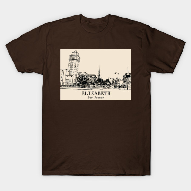 Elizabeth - New Jersey T-Shirt by Lakeric