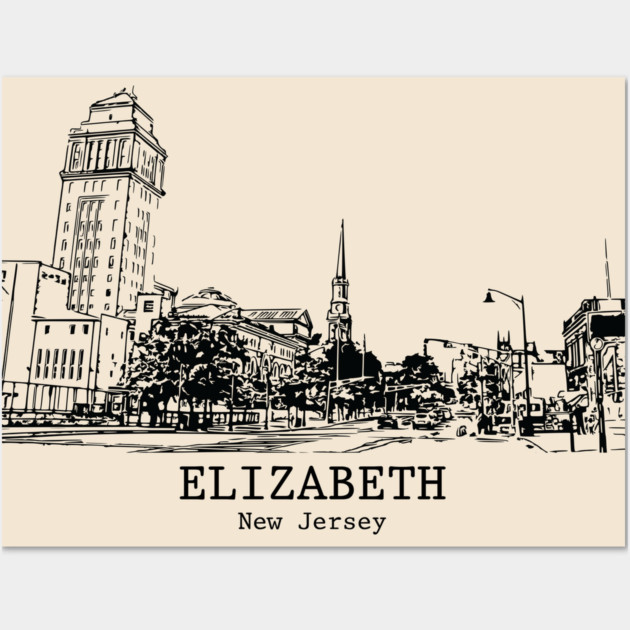 Elizabeth - New Jersey Wall Art by Lakeric