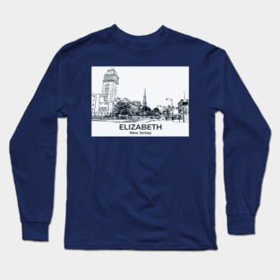 Elizabeth - New Jersey Long Sleeve T-Shirt