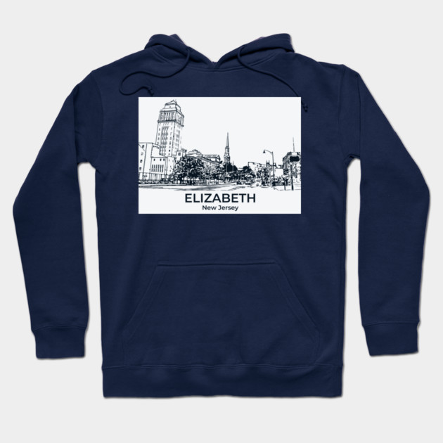 Elizabeth - New Jersey Hoodie by Lakeric