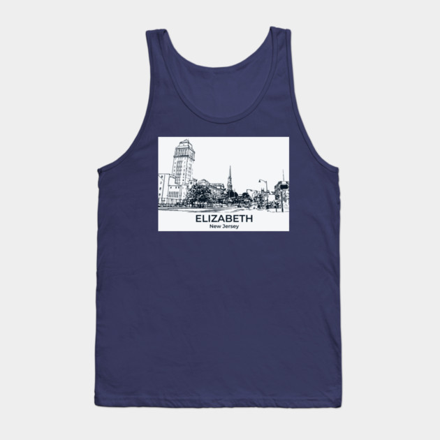 Elizabeth - New Jersey Tank Top by Lakeric