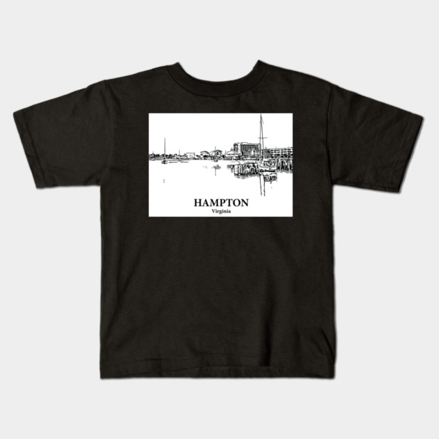 Hampton - Virginia Kids T-Shirt by Lakeric