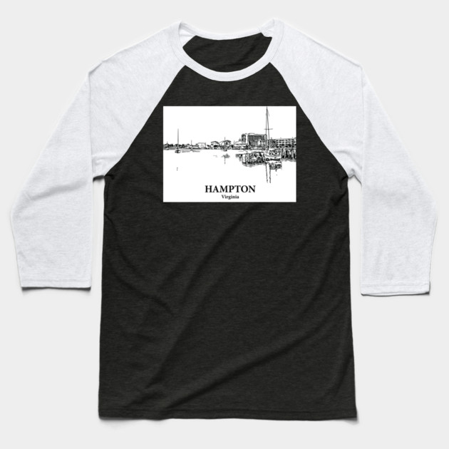 Hampton - Virginia Baseball T-Shirt by Lakeric