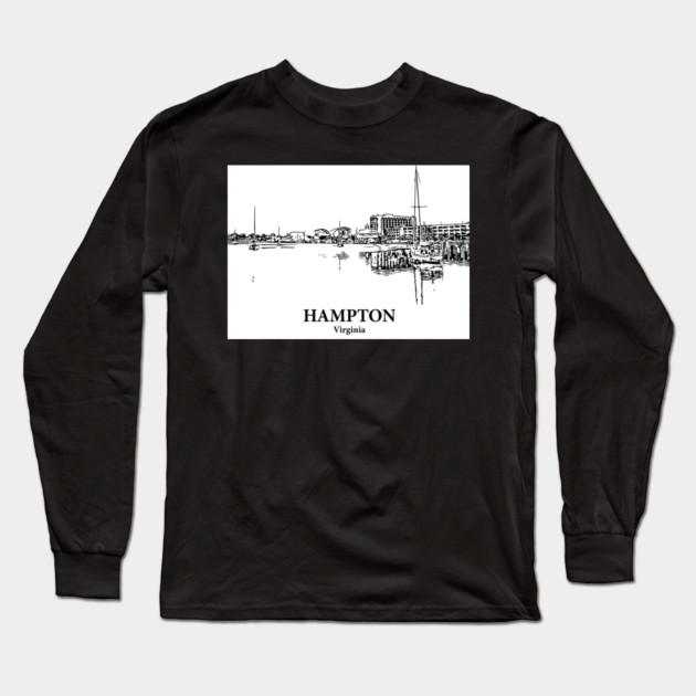 Hampton - Virginia Long Sleeve T-Shirt by Lakeric