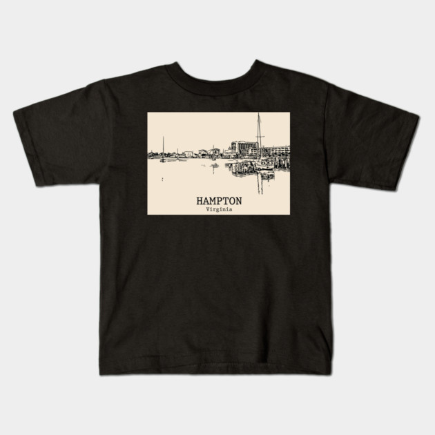 Hampton - Virginia Kids T-Shirt by Lakeric