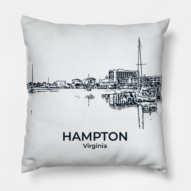 Hampton - Virginia Pillow by Lakeric