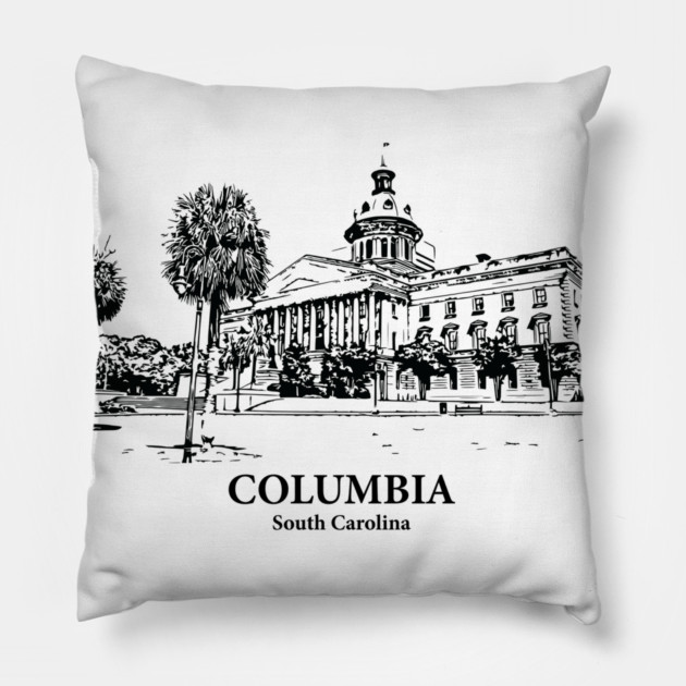 Columbia - South Carolina Pillow by Lakeric