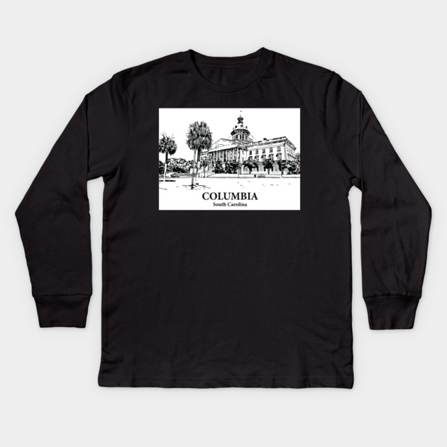 Columbia - South Carolina Kids Long Sleeve T-Shirt by Lakeric