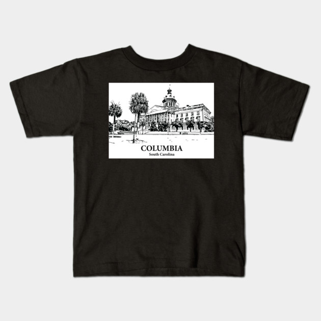 Columbia - South Carolina Kids T-Shirt by Lakeric
