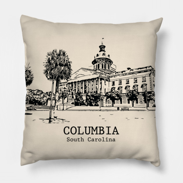 Columbia - South Carolina Pillow by Lakeric