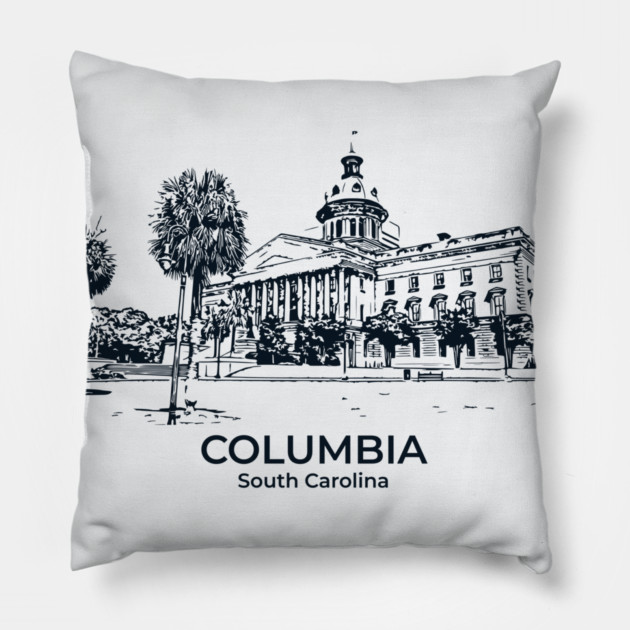 Columbia - South Carolina Pillow by Lakeric
