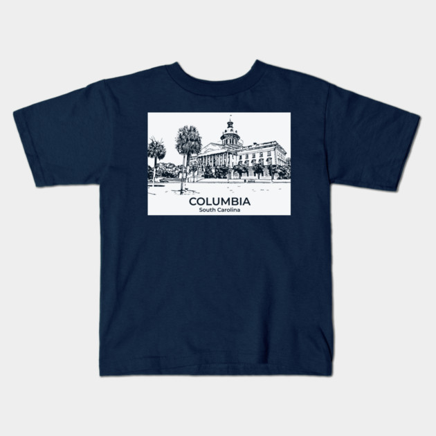 Columbia - South Carolina Kids T-Shirt by Lakeric