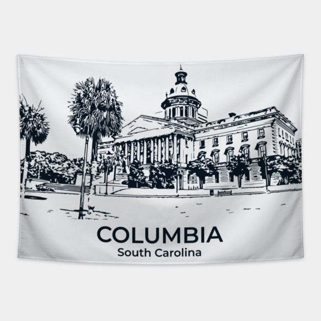 Columbia - South Carolina Tapestry by Lakeric