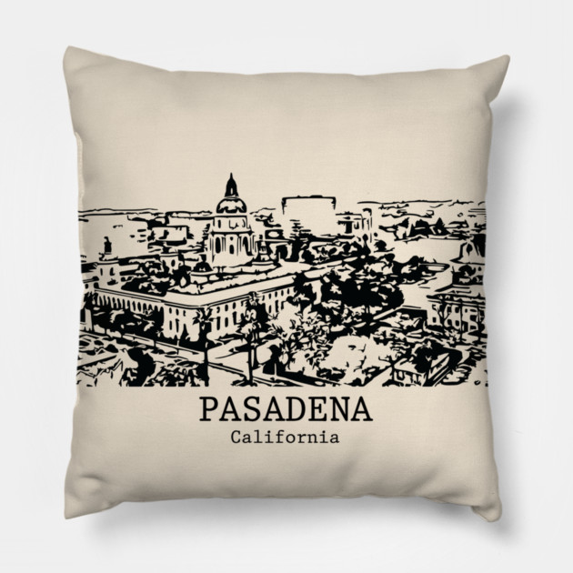 Pasadena - California Pillow by Lakeric