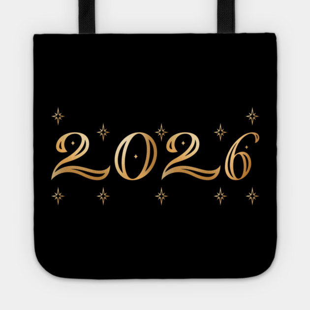 2026 New Year Celebration Tote by Creatifly Graphic Tees
