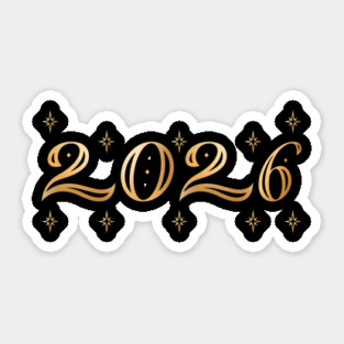 2026 New Year Celebration Sticker