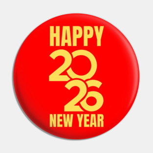 Happy New Year 2026 Pin