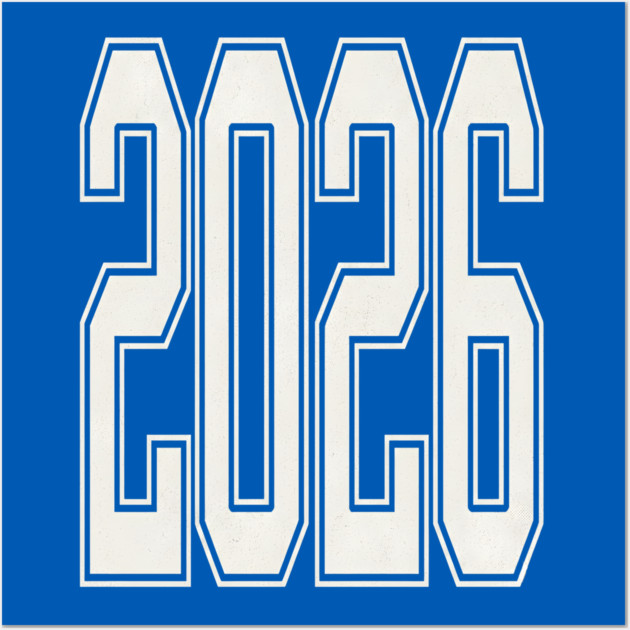 2026 New Year Retro Wall Art by Creatifly Graphic Tees