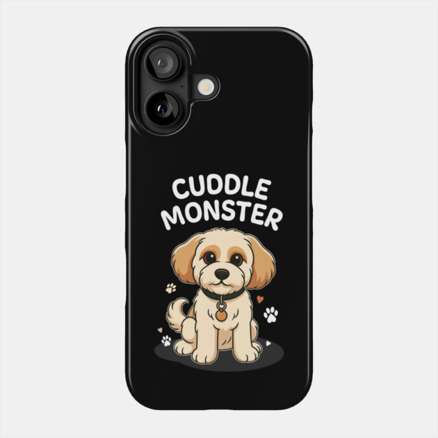 Cuddle Monster – Cute Cavachon / Cavapoo Style Cartoon Dog Design Phone Case by Butter Creative