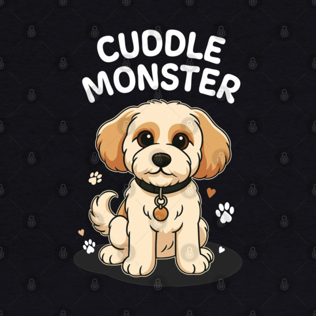 Cuddle Monster – Cute Cavachon / Cavapoo Style Cartoon Dog Design by Butter Creative