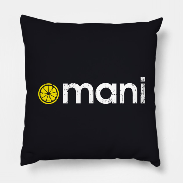 Mani - The Stone Roses Indie Manchester Lemon Pillow by Butter Creative