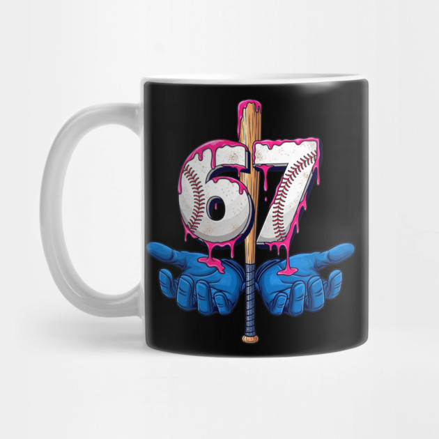 Baseball 67 Six Seven Funny Gen Alpha Meme Drip by yangho