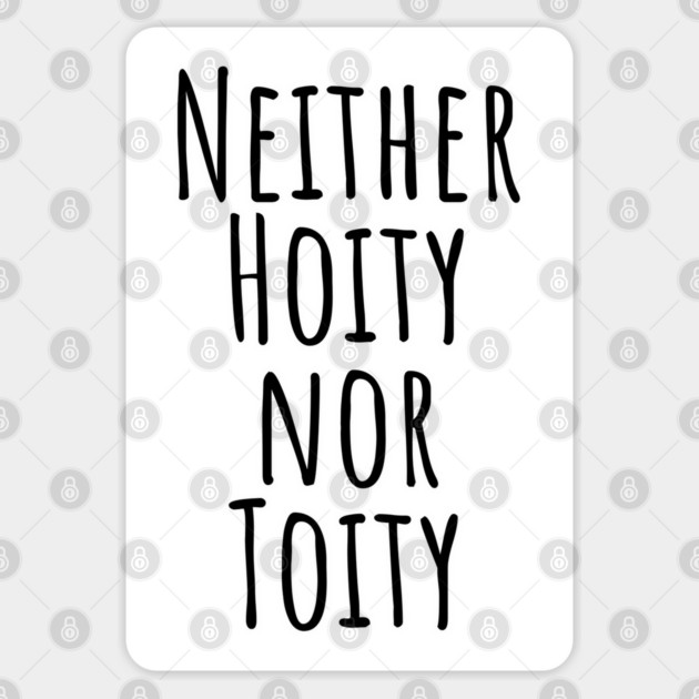 Neither Hoity Nor Toity but knows correct grammar Sticker by Luxinda