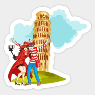 Where's Waldo and Carmen Sandiego Sticker