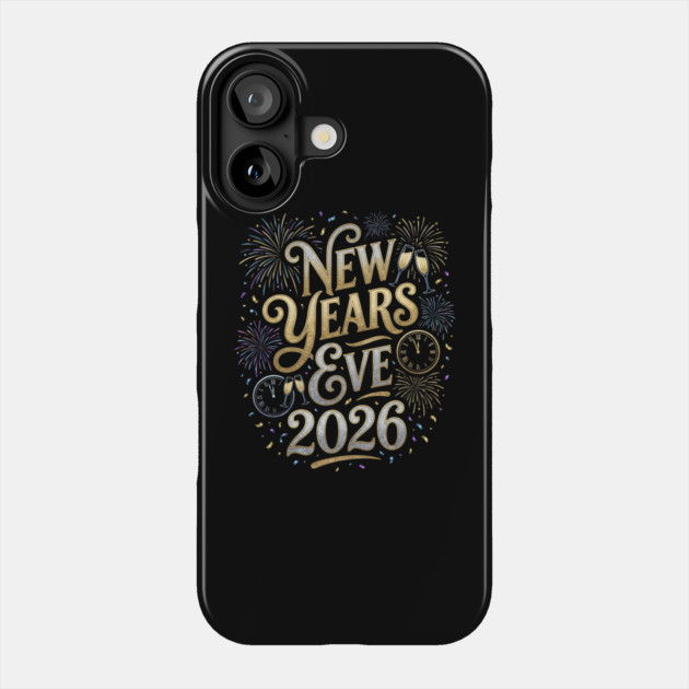 New Year's Eve 2026 Phone Case by Creatifly Graphic Tees