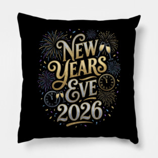 New Year's Eve 2026 Pillow