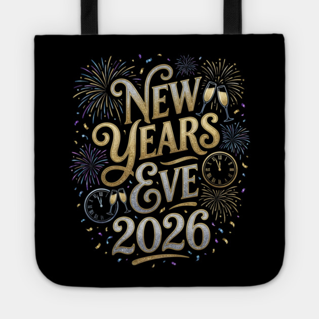 New Year's Eve 2026 Tote by Creatifly Graphic Tees
