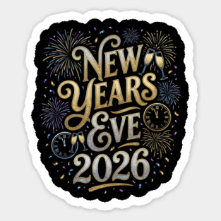 New Year's Eve 2026 Sticker