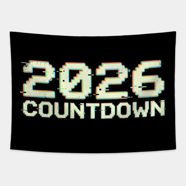 2026 Countdown Tapestry by Creatifly Graphic Tees