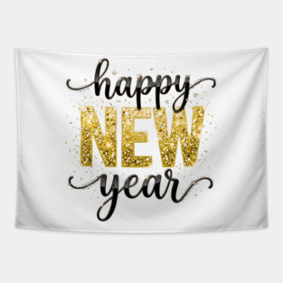 Happy New Year 2026 Tapestry